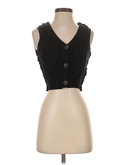 Pre-owned Free People Sweater Vest In Black