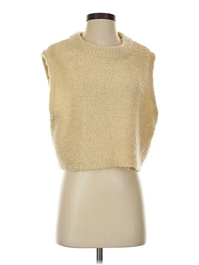 Pre-owned Free People Sweater Vest In Gold