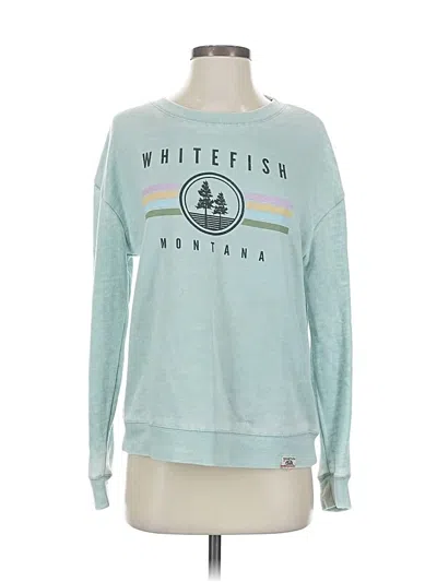 Pre-owned Free People Sweatshirt In Blue