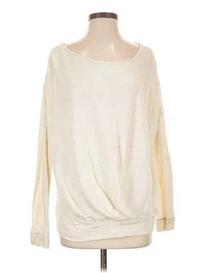 Pre-owned Free People Sweatshirt In Ivory