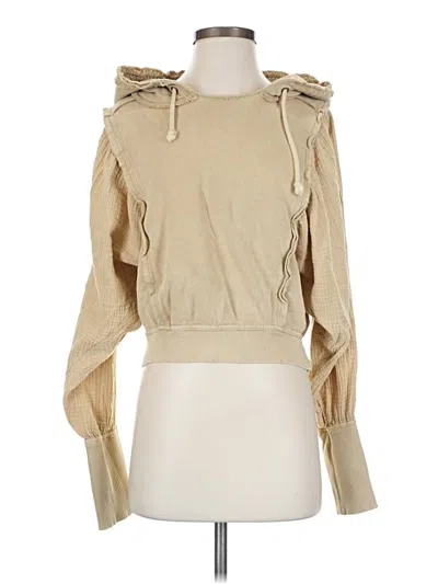 Pre-owned Free People Sweatshirt In Tan