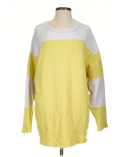 Pre-owned Free People Sweatshirt In Yellow