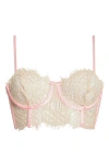 Free People Sweet Love Underwire Balconette Bra In Pink