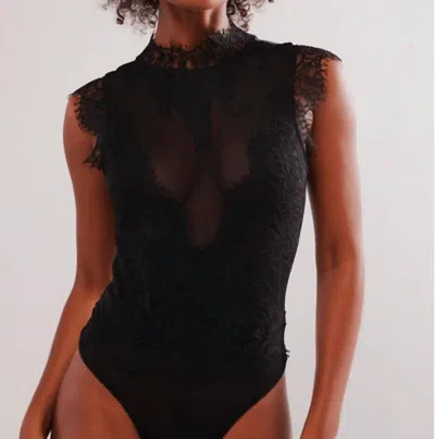 Free People Sweet Nothings Bodysuit In Black