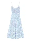 Free People Sweet Nothings Floral Print Sleeveless Maxi Sundress In Blue