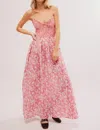 Free People Sweet Nothings Floral Print Sleeveless Maxi Sundress In Pink