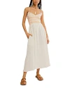 Free People Sweet Nothings Cotton Gauze Maxi Sundress In Marshmellow