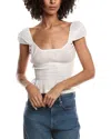 Free People Sweet On You Crop Top In White