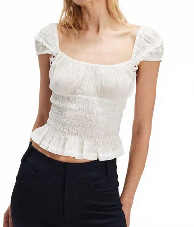 Free People Sweet On You Top In White