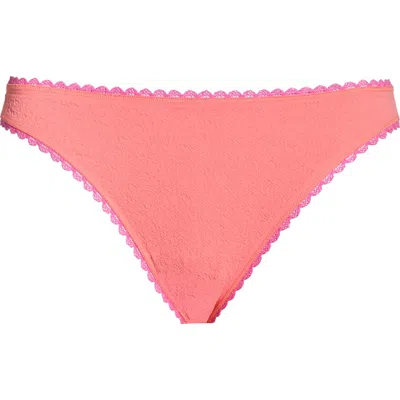 Free People Sweet Point Seamless Bikini In Pink