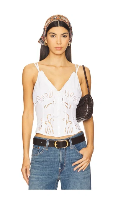 Free People Sweet Sammi Eyelet Top In Multi