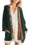 Free People Swim Too Deep Cardigan In Green