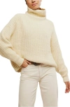 Free People Swim Too Deep Turtleneck Sweater In Nude