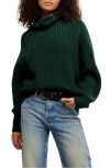 Free People Swim Too Deep Turtleneck Sweater In Green