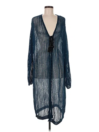 Pre-owned Free People Swimsuit Cover Up In Blue