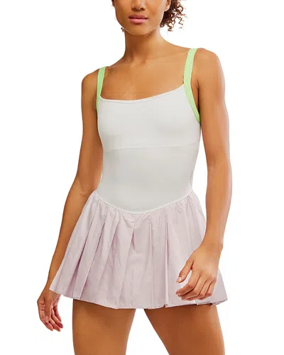 Free People Swing Of Things Colour Block Dress In Lavender Glaze