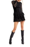 Free People Tabby Lace Midi Dress In Black