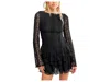 Free People Tabby Lace Midi Dress In Black