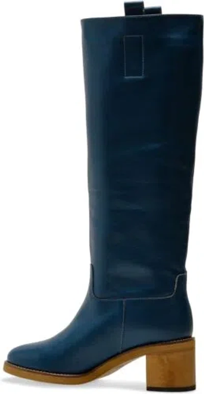 Pre-owned Free People Tabby Tall Boot In Stargazer