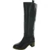 Free People Tabby Womens Solid Leather Knee-high Boots In Black