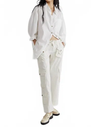 Free People Tahiti Cargo Pants In Tofu In Gray