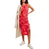 Free People Printed Take Me Away Midi Dress