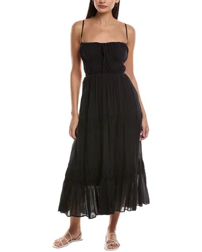 Free People Taking Sides Maxi Dress In Black