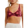 Free People Talk About It Mesh Underwire Bra In Multi