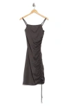 Free People Talk About It Mini-to-midi Slip In Dark Grey