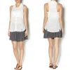 Free People Tank Collar Buttondown In Ivory In Multi