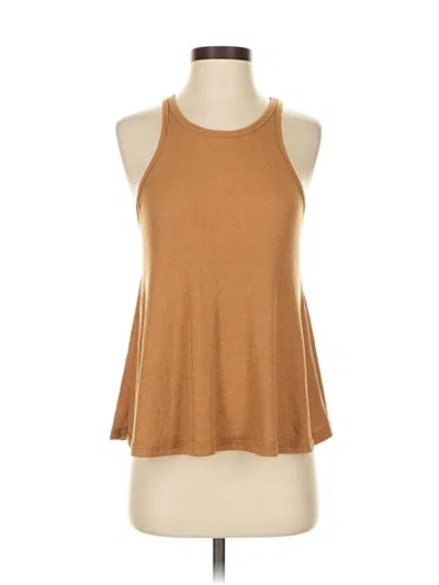 Pre-owned Free People Tank Top Brown Halter Neckline Tops