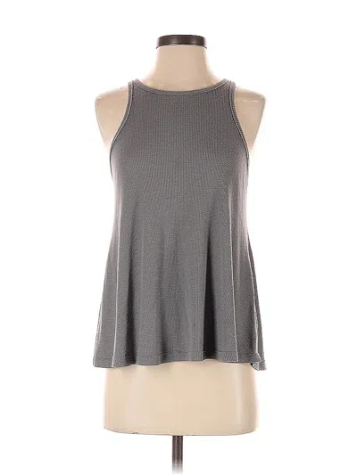 Pre-owned Free People Tank Top Gray Halter Neckline Tops