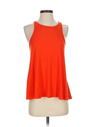 Pre-owned Free People Tank Top Orange Halter Neckline Tops