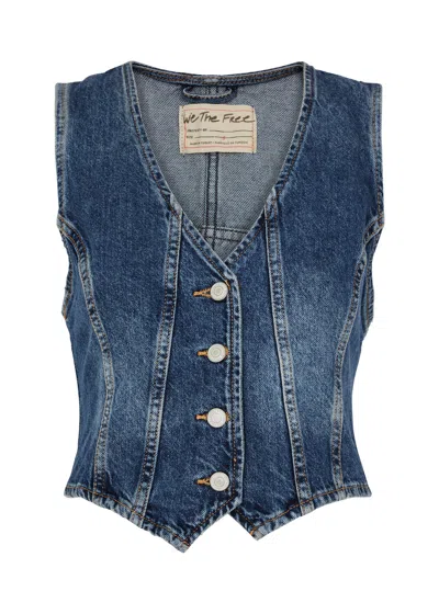 Free People Tate Denim Waistcoat