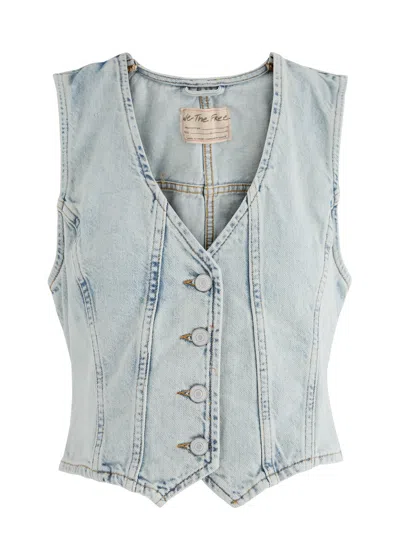 Free People Tate Denim Waistcoat