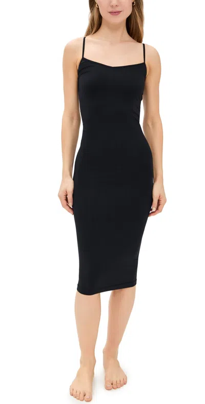 Free People Tea Length Seamless Slip Black