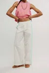 Free People Team Spirit Sweatpants In White In Multi