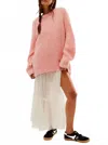 Free People Teddy Sweater Tunic In Pink