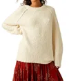 Free People Teddy Sweater Tunic In Sugar Swirl In White