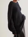 Free People Teddy Tunic Sweater In Black In Black