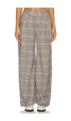 Free People Tegan Wide Leg Pants In 블루 그레이