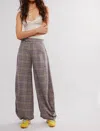 Free People Tegan Wide Leg Pants In Blue