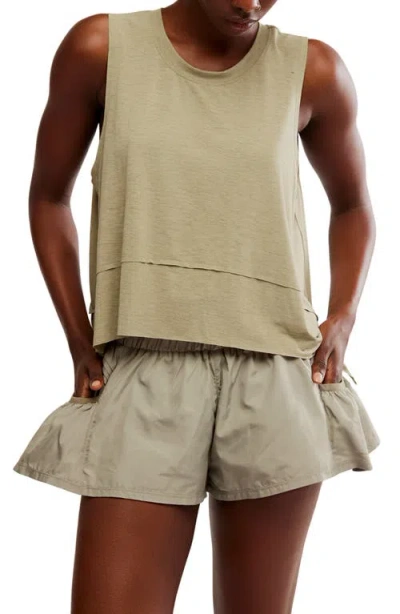 Free People Tempo Tank Top In Sage Stone