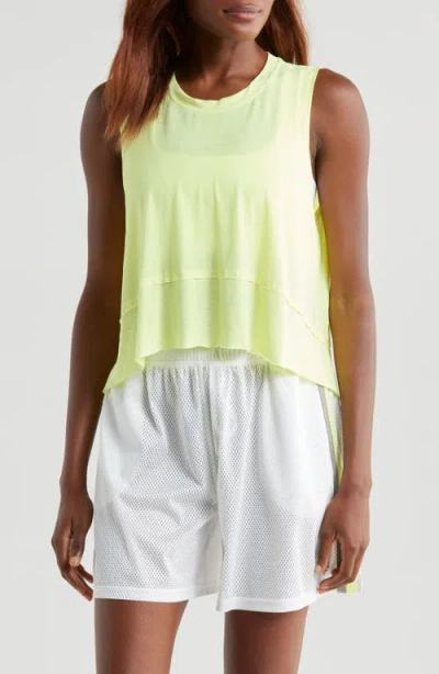 Free People Tempo Tank Top In Sour Citrus