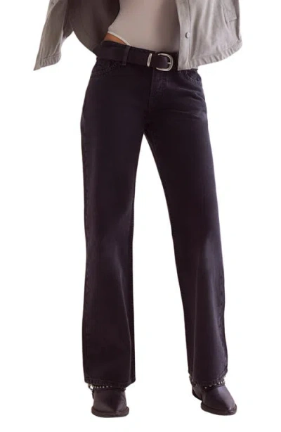 Free People Tennessee Low Rise Boyfriend Jeans In Black