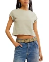 Free People The Perfect Tee In Green Tea Leaves