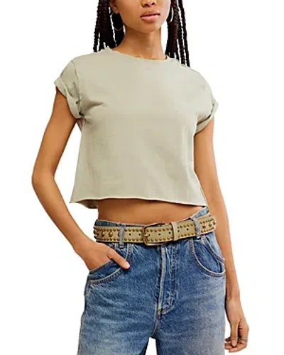 Free People The Perfect Tee In Green Tea