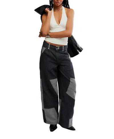 Free People This Or That Trousers In Black