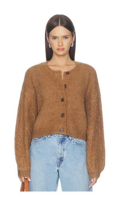 Free People Thistle Cardigan In Macadamia