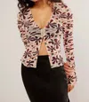 Free People Through The Meadow Top In White Sand Combo In Multi
